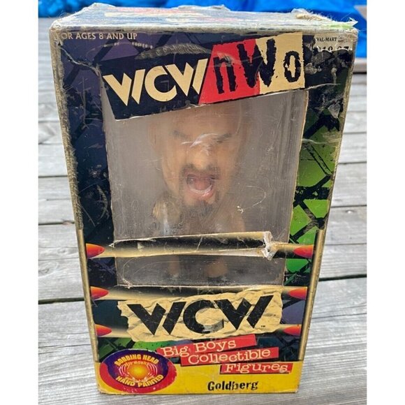 Key Enterprises Other - New WCW NWO Big Boys Collectible Figures Goldberg Bobble Head 1999